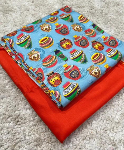 PRINTED LINEN 2 PC
