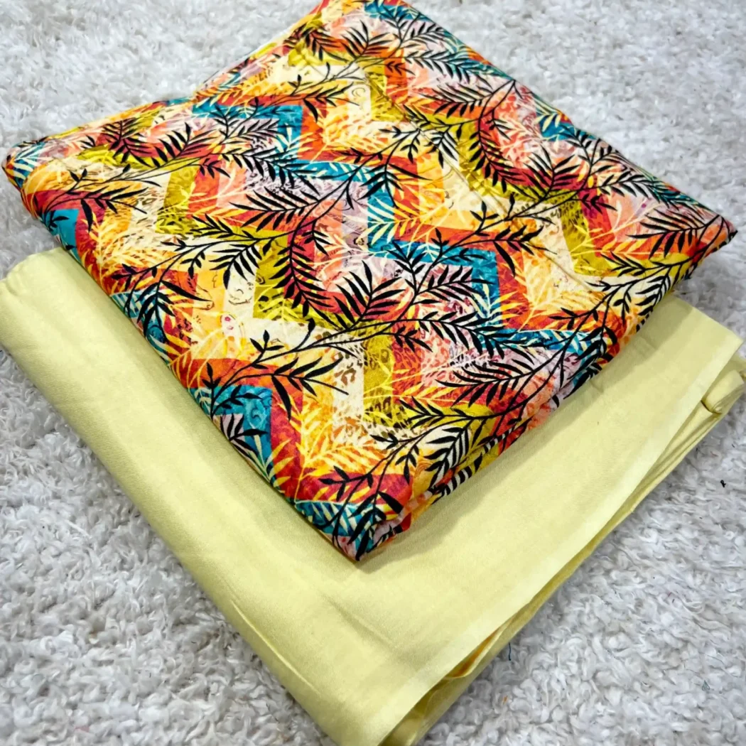 PRINTED LINEN 2 PC