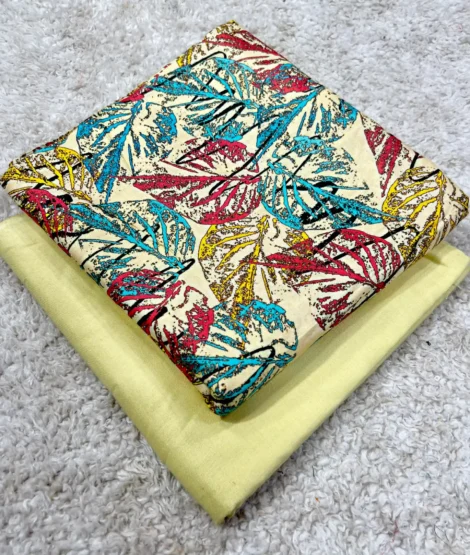 PRINTED LINEN 2 PC