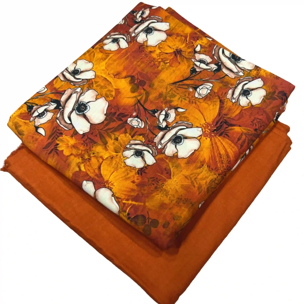 PRINTED DORIYA LINEN 2 PC